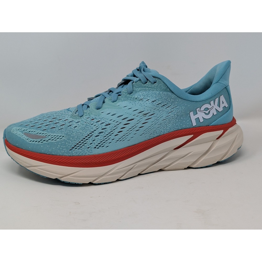 Hoka One One Clifton 8 Womens 9.5B Airy Blue Evening Primrose 1119394 Running